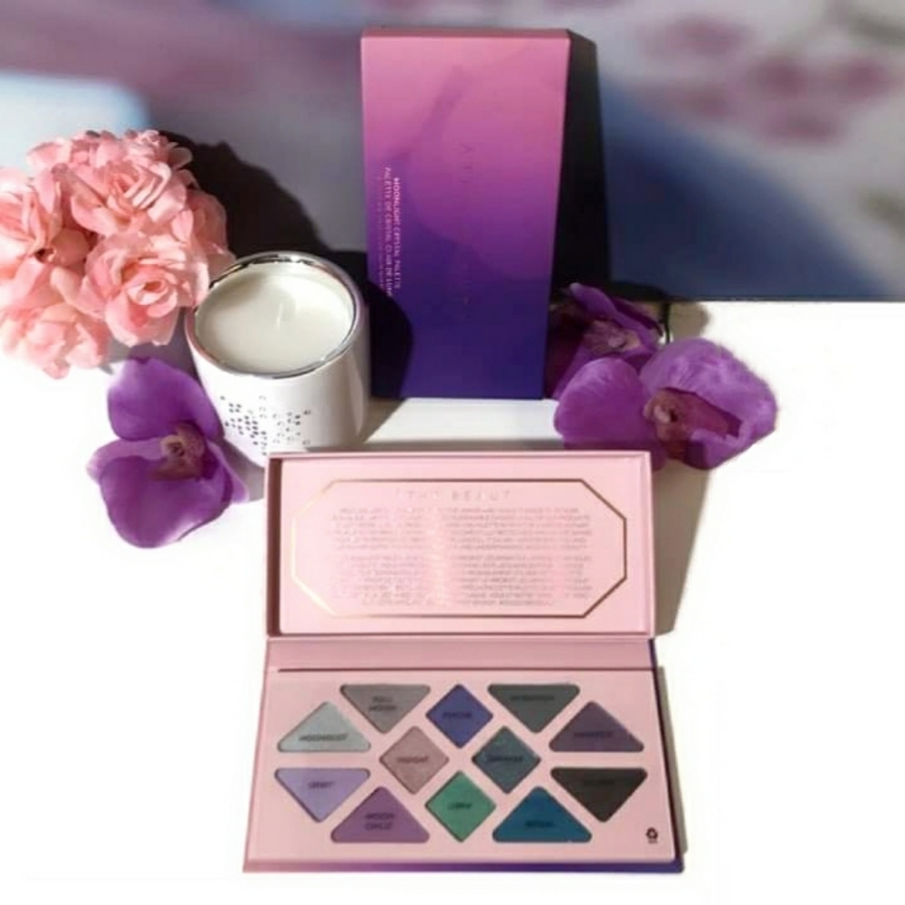 ATHR Beauty Moonlight Crystal Palette Sapphire Infused Purples, Blues + *BNIB